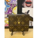 Louis Vuitton Monogram Canvas Portefeiulle Elise Trifold Brown Wallet