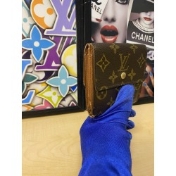 Louis Vuitton Monogram Canvas Portefeiulle Elise Trifold Brown Wallet