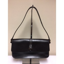 Ann Taylor Vintage Dark Brown Leather Shoulder Bag Purse