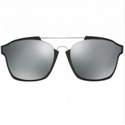 Christian Dior ABSTRACT Square 807/0T Black/Silver Mirrored Women's Sunglasses